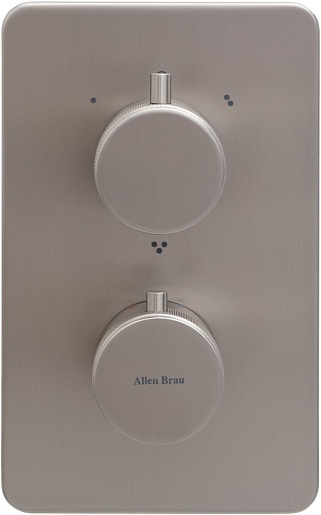 Allen Brau Смеситель для ванны Priority 5.31314-BN (с внутренней частью, 3 выхода) никель браш – картинка-3